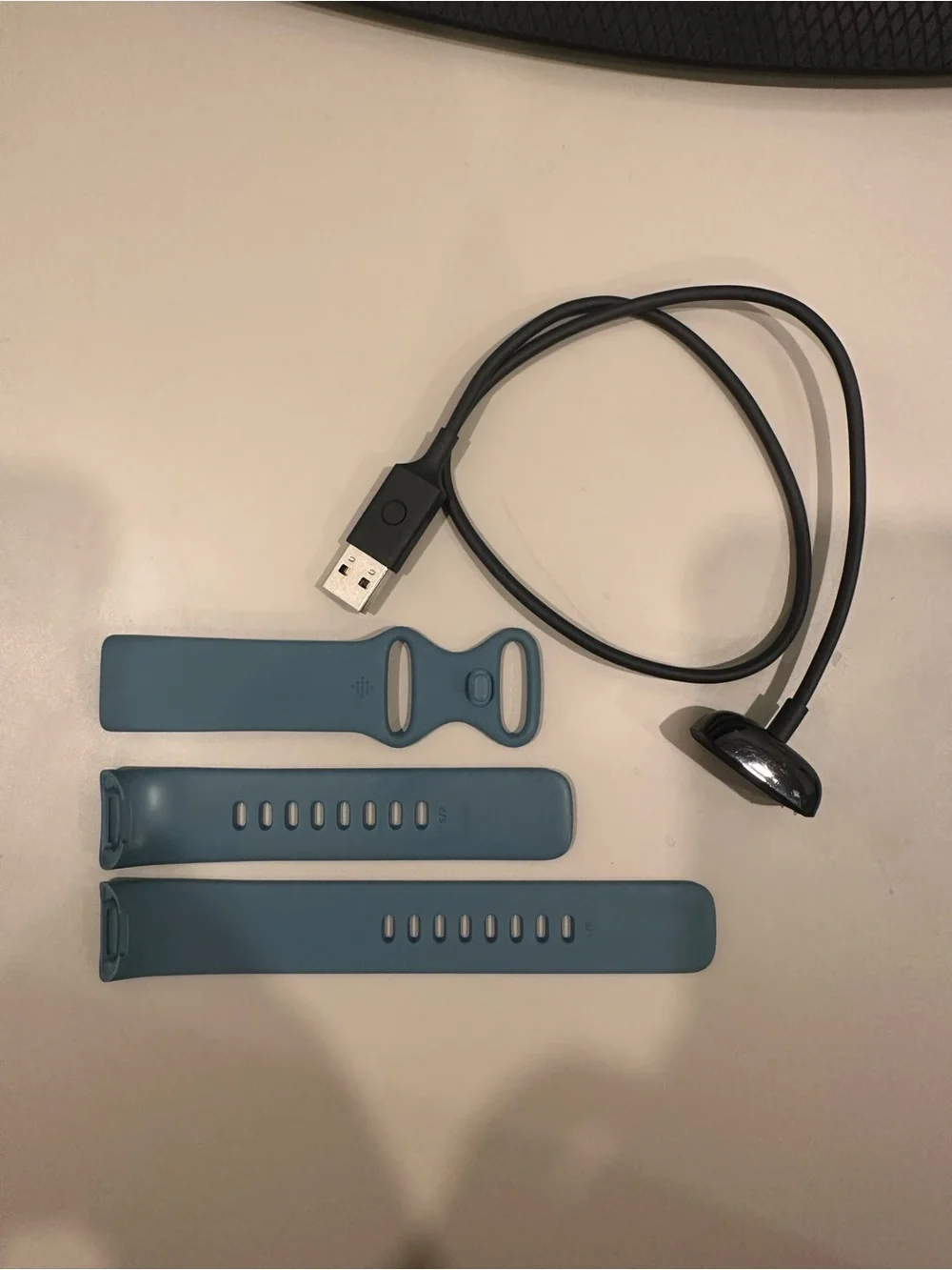 Fitbit Charge Accessories: Teal Replacement Silicone Band and USB Charger Cables